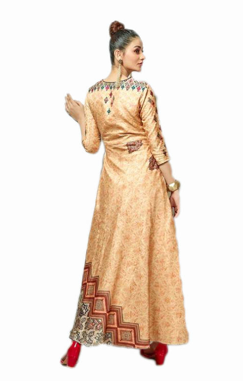 Manipuri Silk Gown Kurti - Image 2