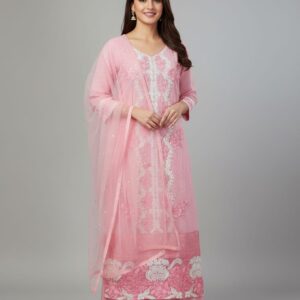 Pink Ethnic Kurti Set