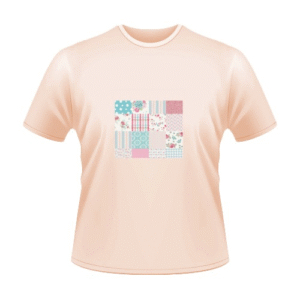 Light Pastel Peach Polyseter T-Shirt